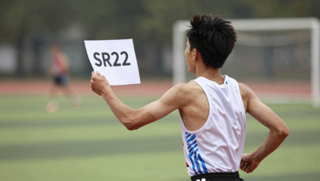 athlete running with sr22 certificate generated with Z-Image