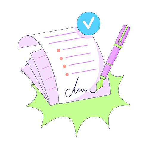 binder temporary contract